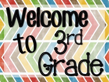 Welcome to 3rd Grade